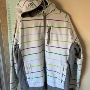 Lululemon. XL zip hoodies.